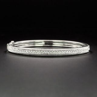 Estate Diamond Bangle Bracelet - 2