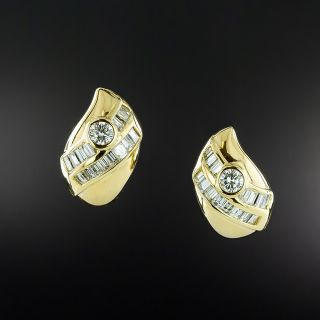 Estate Diamond Earrings - 2