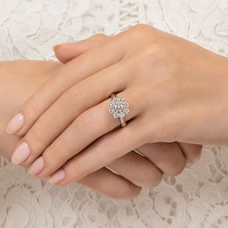 Estate Diamond Flower Cluster Ring