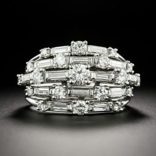 Estate Five-Row Diamond Ring - 3