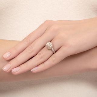 Estate Pavé Diamond Ball Ring