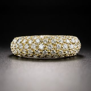 Estate Pavé Diamond Tapered Eternity Ring - Size 6 - 3