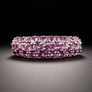 Estate Pink Sapphire Band Ring - 3