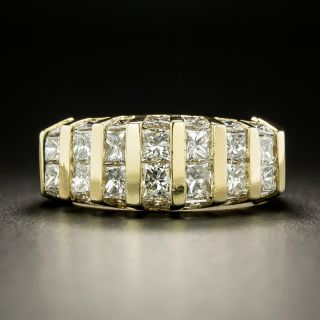Estate Princess-Cut Diamond Band Ring - 6