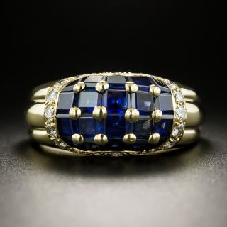 Estate Sapphire and Diamond Ring - 3