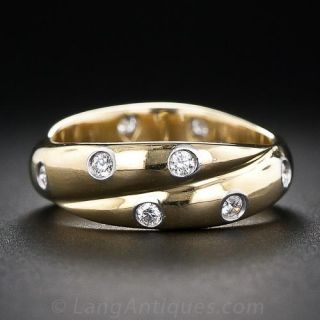 Estate Tiffany & Co. "Etoile" Double Ring - Size 7