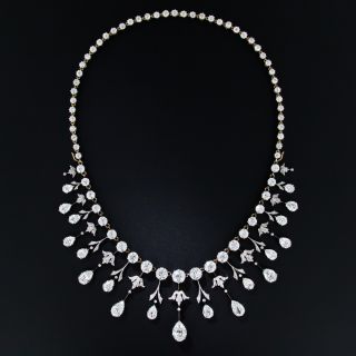 Extraordinary Edwardian Diamond Fringe Necklace - 3