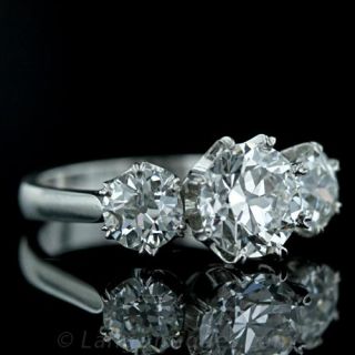 Fabulous Diamond Three Stone Ring in Platinum