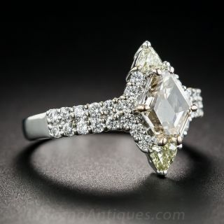 Fancy Hexagonal Diamond Ring