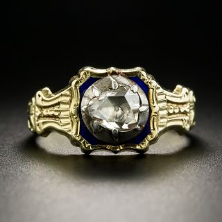 French Antique Rose-Cut Diamond Ring - 2