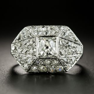 French Art Deco Diamond Ring - 2