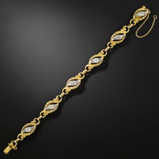 French Art Nouveau Diamond Bracelet  - 2