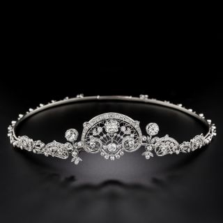 French Belle Epoque Convertible Diamond Necklace/Tiara - 7