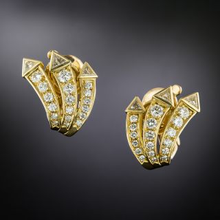 French Diamond Spray Earrings - 2