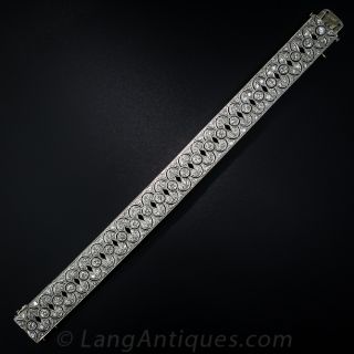 French Edwardian Diamond Bracelet - 4