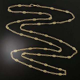 French Long 66” Antique Chain, c.1838-1847 - 3