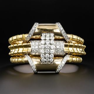  French Retro Diamond Bracelet By Régner, Paris - 2