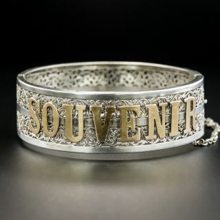 French "Souvenir" Silver Bracelet - 2