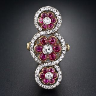 French Victorian Ruby Ring - 1