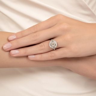 French Vintage 1.25 Carat Diamond Engagement Ring - GIA K VS2