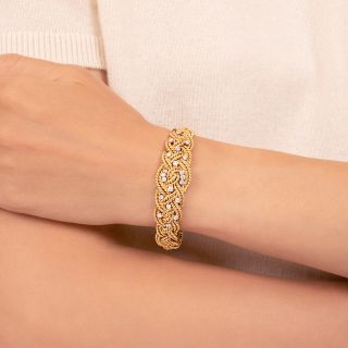 French Woven Diamond Bracelet