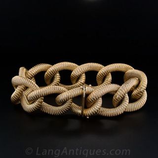 French Woven  Link Bracelet