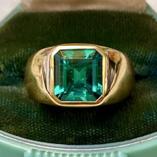 Gem 5.35 Carat Colombian Emerald Ring - 3