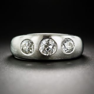 Gent's Three-Stone Diamond Ring 