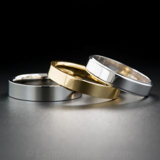 Gents Special Order Flat Edge Wedding Band - 2