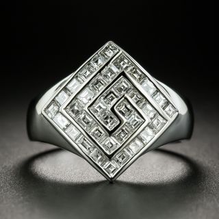 Geometric Baguette Diamond Ring - 2