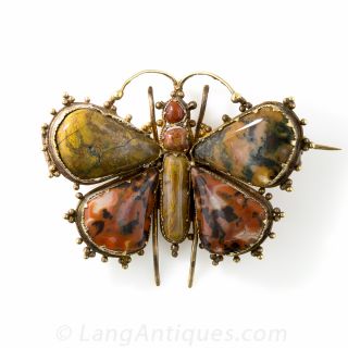 Georgian Agate Butterfly - 1