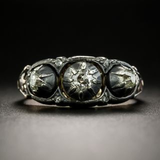 Georgian Three-Stone Diamond Ring - 1