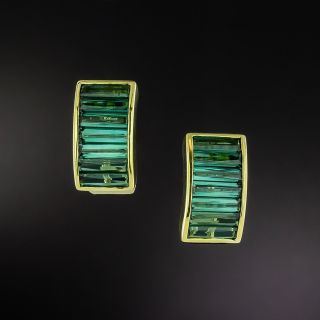 Green Tourmaline Earrings - 2