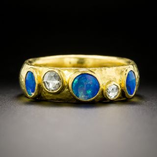 Gurhan 24K Opal and Diamond Band Ring - 4