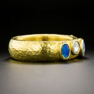 Gurhan 24K Opal and Diamond Band Ring