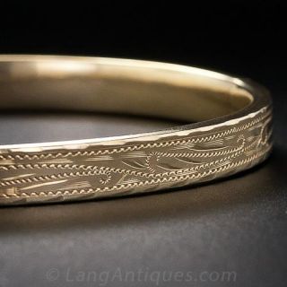 Hollow Engraved Bangle Bracelet