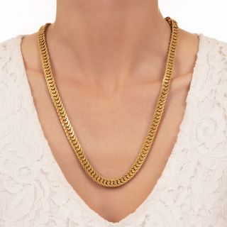 Italian 18K Necklace And Bracelet Set