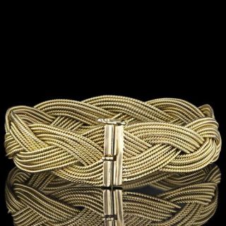 Italian Gold Braided Bracelet