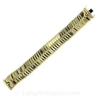 Italian Gold  Slinky  Bracelet Main View