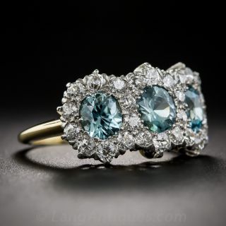 J.E. Caldwell Edwardian Zircon and Diamond Ring 