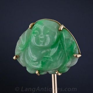 Jade Buddha Stick Pin