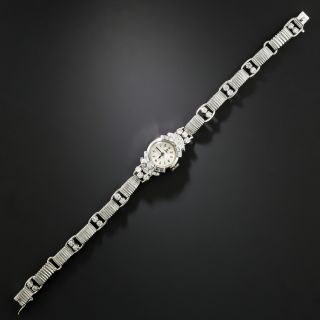 Mid-Century Diamond Omega Bracelet Watch - 3