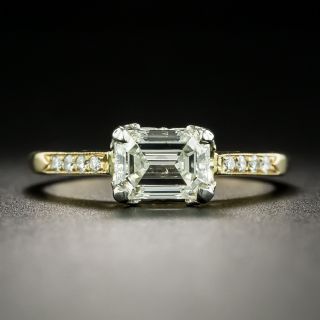 Lang Collection 1.00 Carat Emerald-Cut Diamond Engagement Ring - GIA - 1