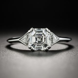 Lang Collection 1.02 Carat Square Emerald-Cut Diamond Ring - GIA G VS2 - 1