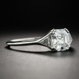Lang Collection 1.02 Carat Square Emerald-Cut Diamond Ring - GIA G VS2