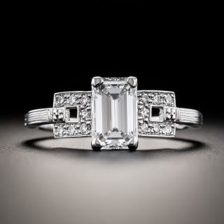 Lang Collection 1.07 Carat Emerald-Cut Diamond Engagement Ring - GIA E VS1 - 2
