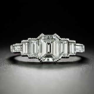 Lang Collection 1.10 Carat  Emerald-Cut Diamond Ring - GIA F Internally Flawless - 2
