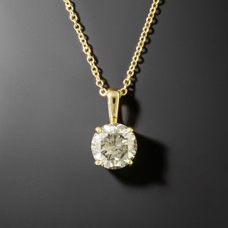 Lang Collection 1.11 Carat Diamond Pendant - GIA - 4