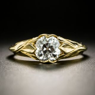 Lang Collection 1.14 Carat Art Nouveau Style Engagement Ring - GIA I SI1 - 3