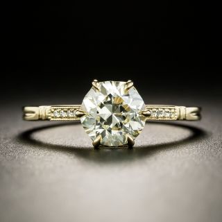 Lang Collection 1.32 Carat European-Cut Diamond Engagement Ring - GIA M VVS2 - 4